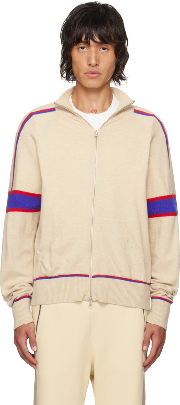Photo: Gimaguas Beige Pedro Zip Up Sweater