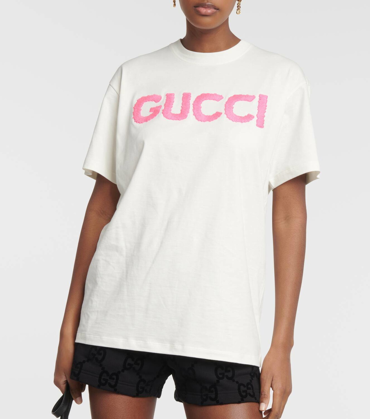 Gucci Logo embroidered cotton T-shirt Gucci