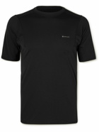 Snow Peak - Power Logo-Print Mesh T-Shirt - Black