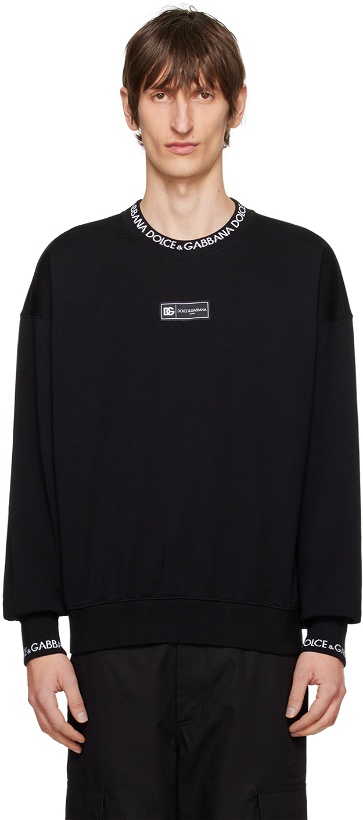 Photo: Dolce & Gabbana Black Crewneck Sweater