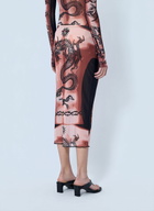 Jean Paul Gaultier Re-Edition Safe Sex Tattoo Long Skirt