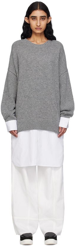 Photo: Stella McCartney Gray Shirting Sweater