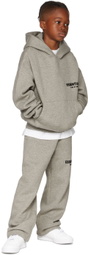 Essentials Kids Gray Logo Hoodie