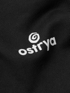 OSTRYA - Core Logo-Print Cotton-Jersey Hoodie - Black