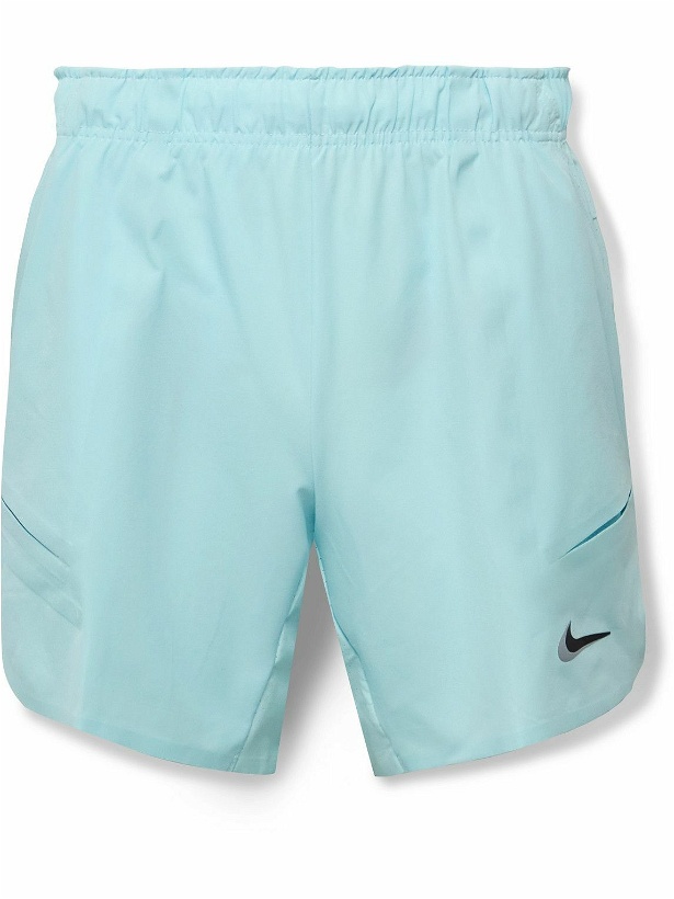 Photo: Nike Tennis - NikeCourt Slam ADV Dri-FIT Tennis Shorts - Blue