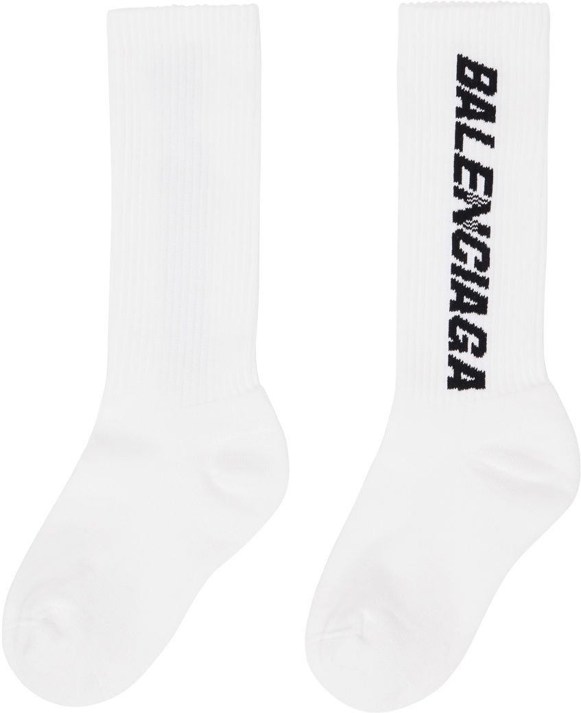 Balenciaga White Racer Socks Balenciaga
