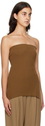 DRAE SSENSE Exclusive Brown Tube Top