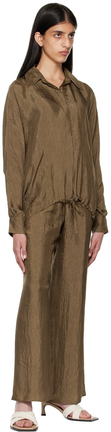 Missing You Already Khaki Crinkled Lounge Pants