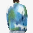 Howlin by Morrison Men's Howlin' x DJ Harvey Hand Dyed Alpaca Mohair Cardigan in Greenlove Mix
