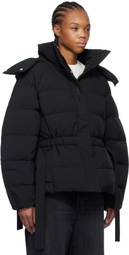 GANNI Black Tech Oversized Down Jacket