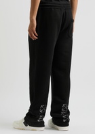 Off-white Vanish Arrow Logo Cotton Sweatpants Black