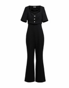 Sandro Womens Jumpsuit in Black