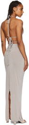 TYRELL SSENSE Exclusive Gray Camisole & Maxi Skirt Set