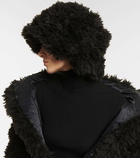 Goldbergh Bird faux fur bucket hat