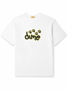 DIME - Pawz Logo-Print Cotton-Jersey T-Shirt - White