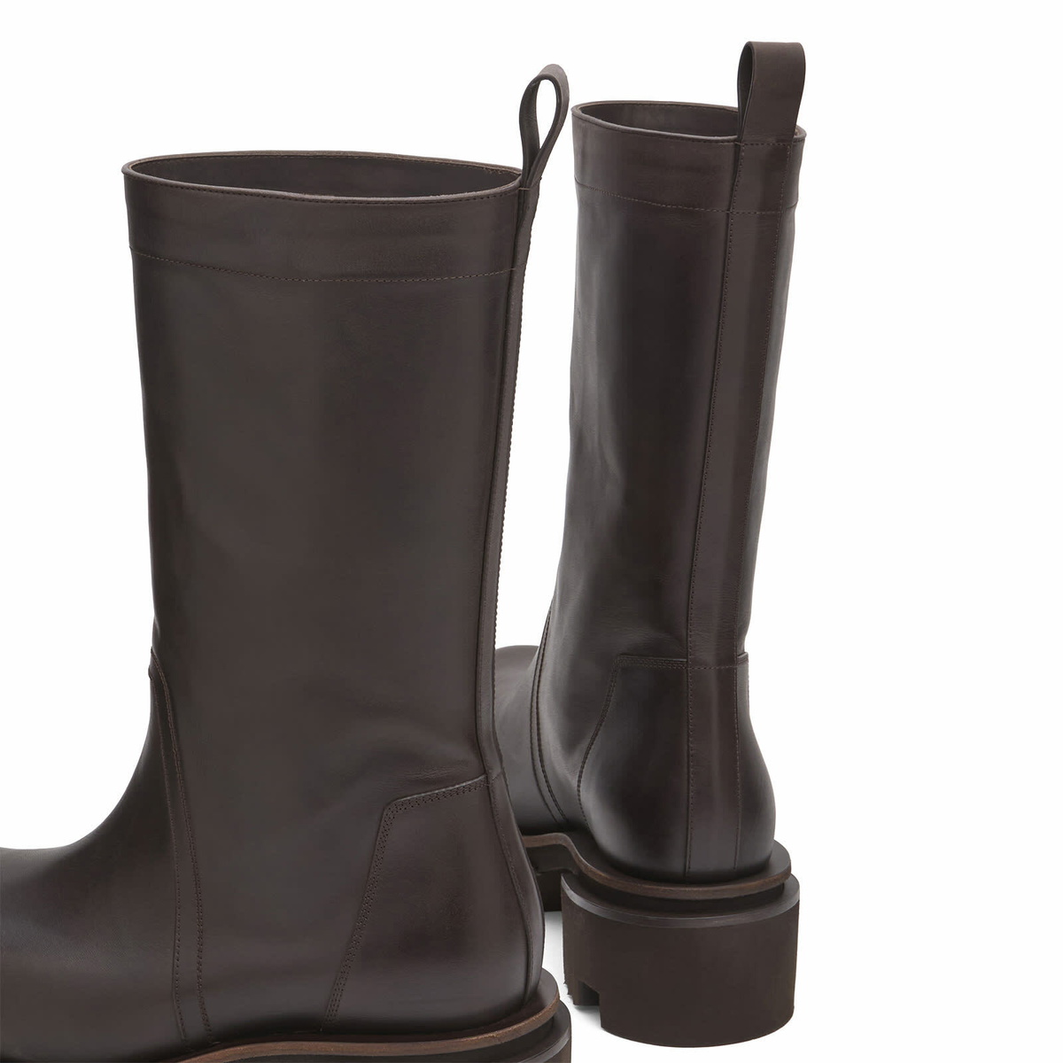 Rick Owens Women's Bogun Calf Boots in Dark Dust
