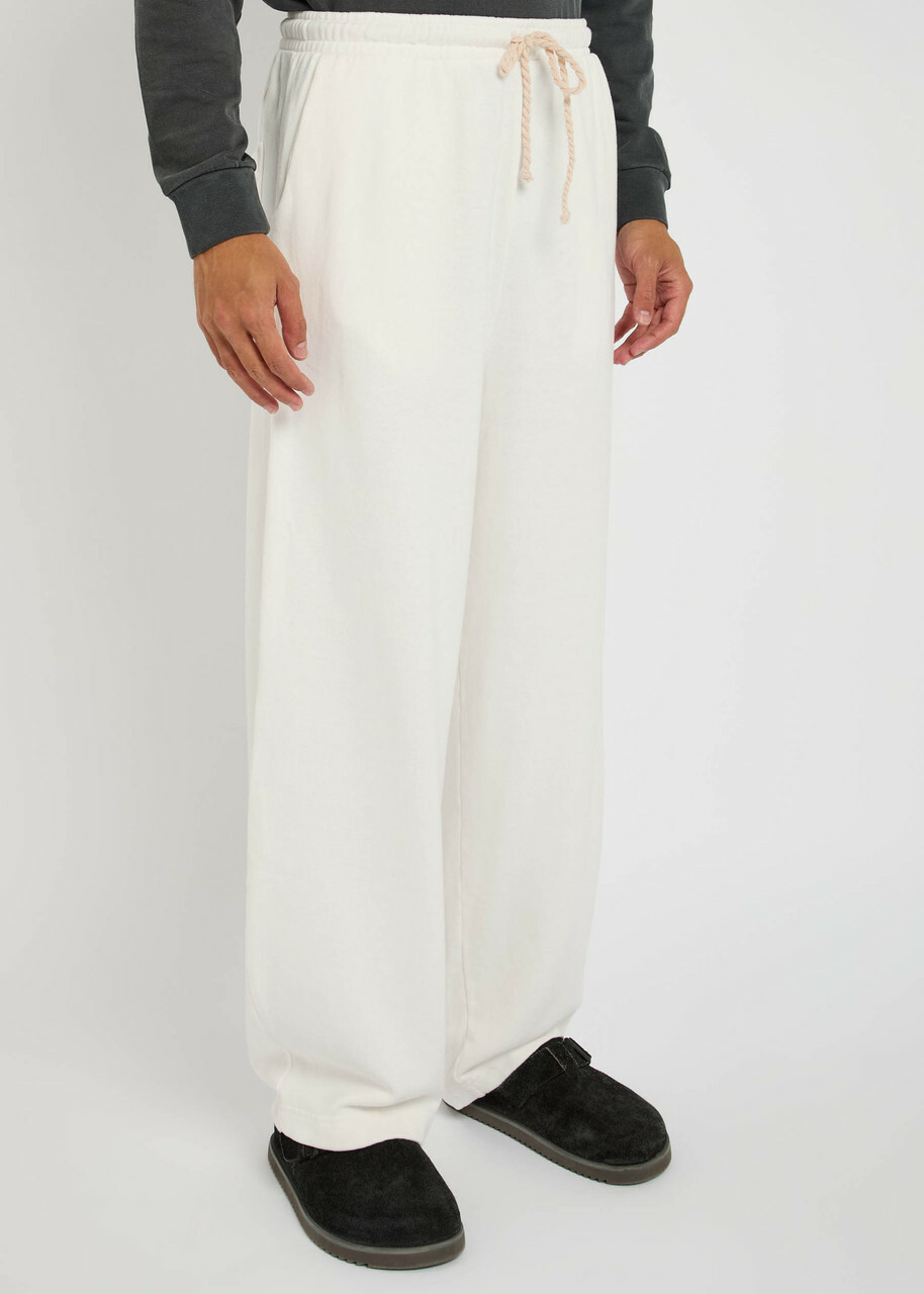 The Elder Statesman Daily Cotton and Cashmere-blend Sweatpants Off White
