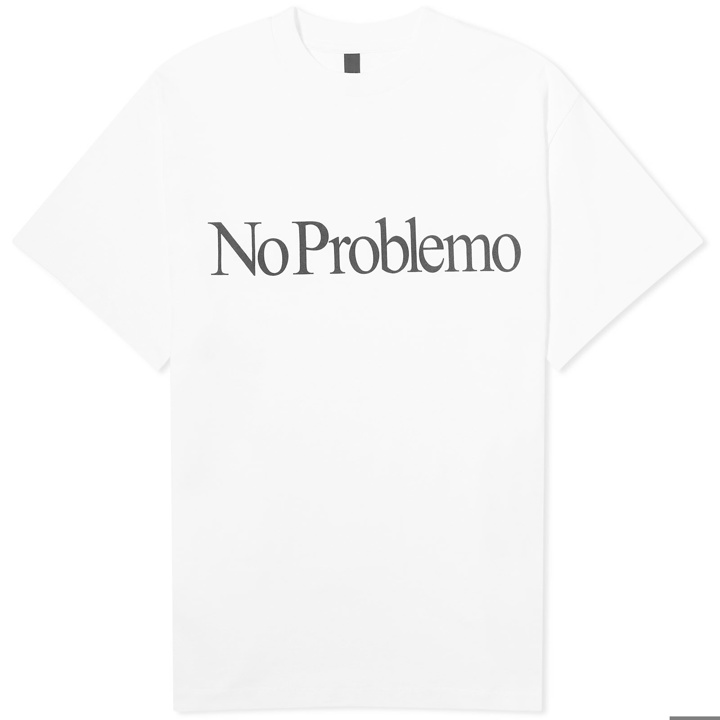Photo: NoProblemo Men's Logo T-Shirt in White