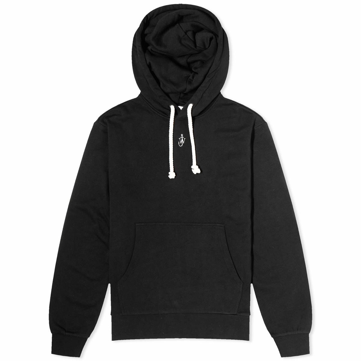JW Anderson Women's Anchor Embroidered Hoodie in Black JW Anderson
