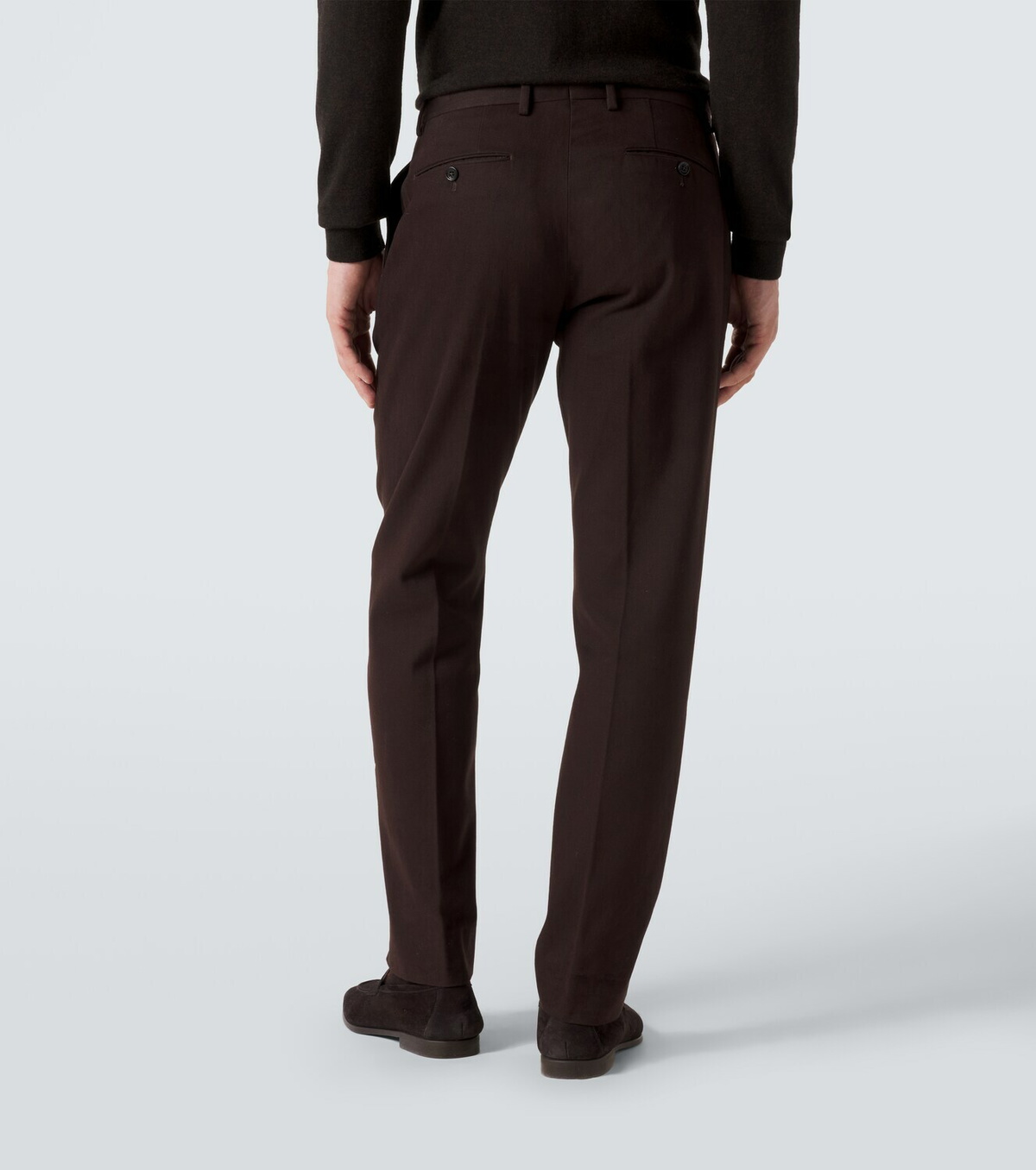 Zegna Cotton and cashmere slim pants