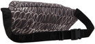Marni Gray & White Scribble Print Puff Belt Pouch