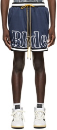 Rhude Navy Polyester Shorts