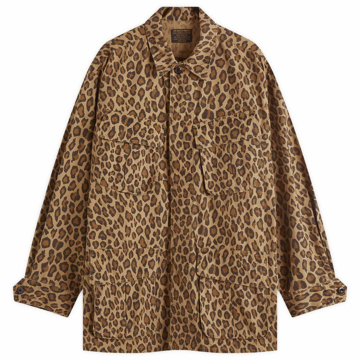 Photo: Wacko Maria Men's Type-2 Leopard Fatigue Jacket in Beige