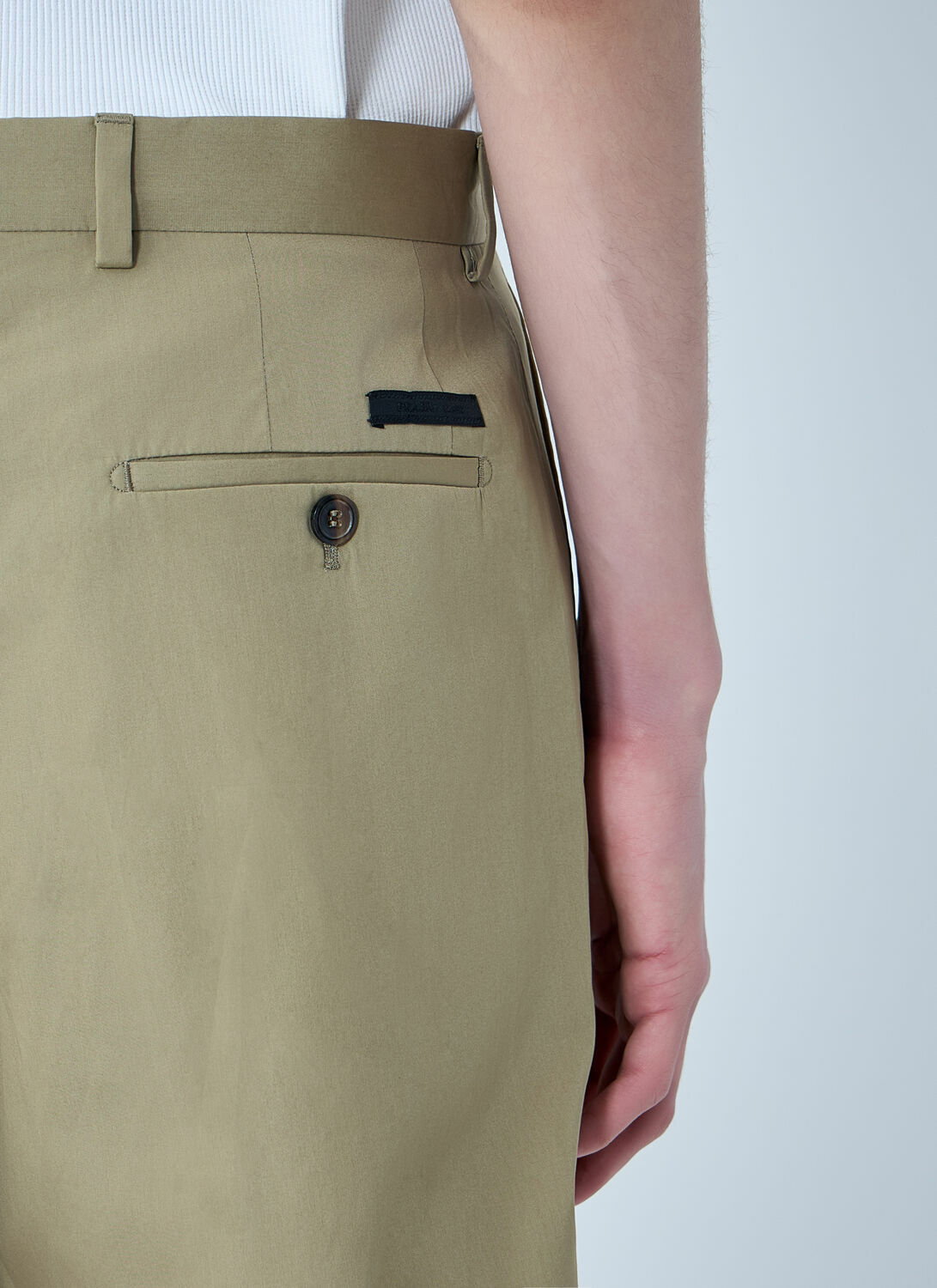 Prada Button Patch Pocket Trousers 