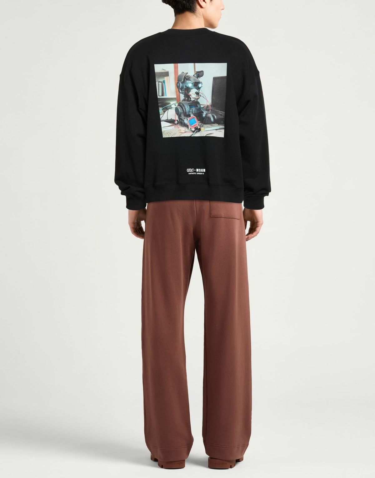 Msgm Mens Sweatshirt in Black