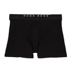 Boss Two-Pack Blue and Black Print Boxer Briefs