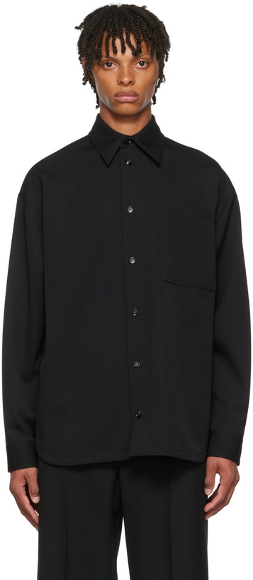 Photo: Bottega Veneta Black Wool Shirt