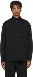 Bottega Veneta Black Wool Shirt