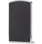 Montblanc - Sartorial Cross-Grain Leather and Silver-Tone Card Case - Black