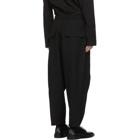 Jil Sander Black Wool Cropped Trousers