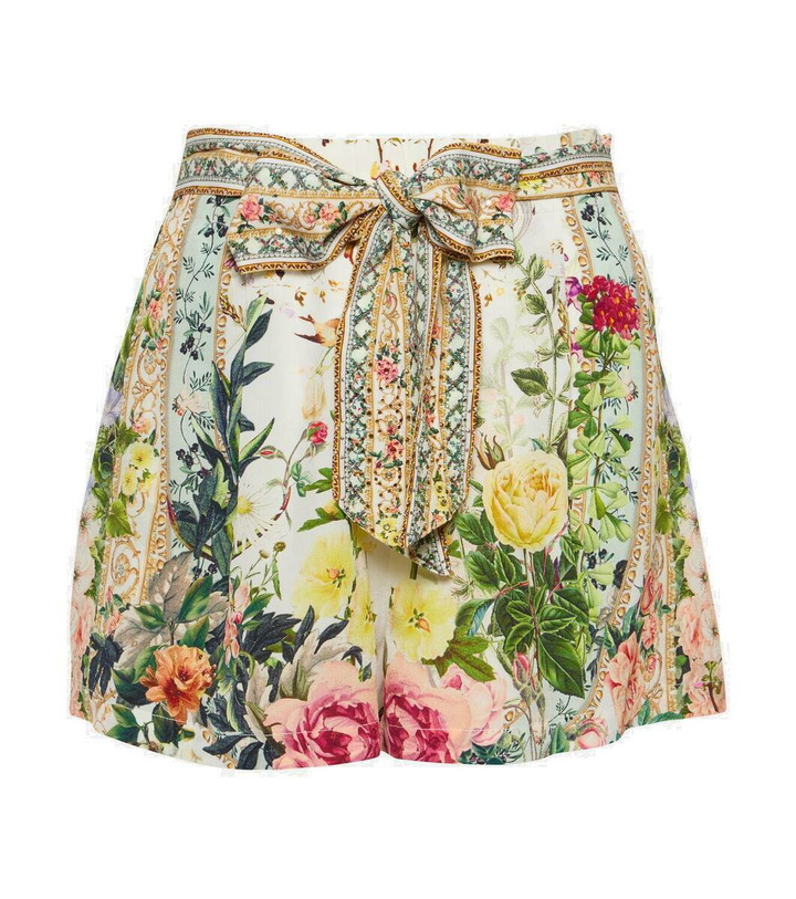 Photo: Camilla Floral high-rise silk crêpe shorts