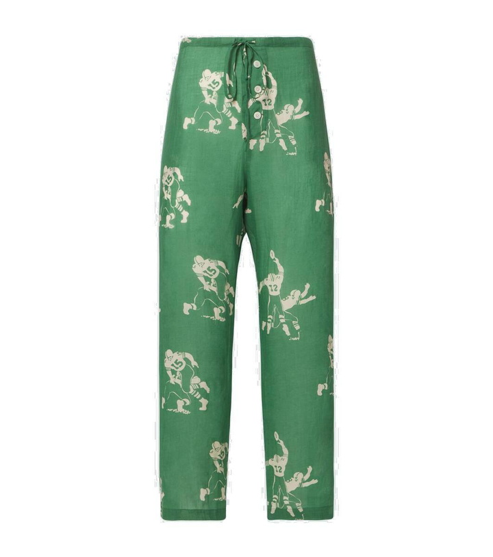 Photo: Bode Football linen pajama pants
