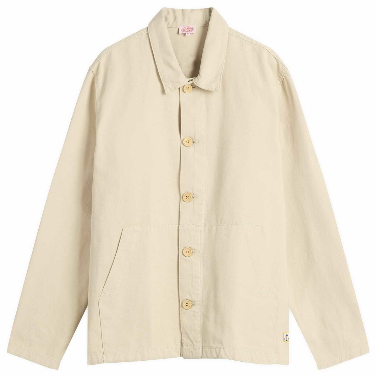 Armor-Lux Men's Fisherman Chore Jacket in Oyster