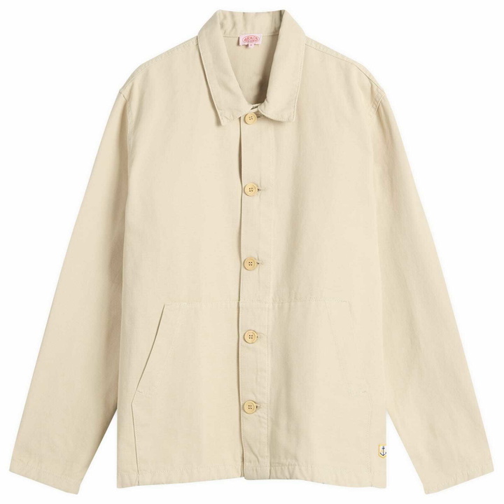 Photo: Armor-Lux Men's Fisherman Chore Jacket in Oyster