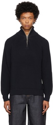 Sunnei Navy Knit Turtleneck