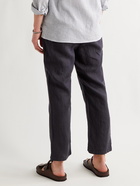 MASSIMO ALBA - Key West Linen Drawstring Trousers - Blue