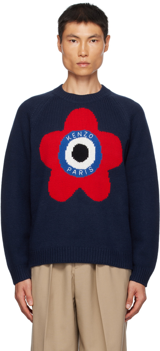 Kenzo sweater navy blue sale