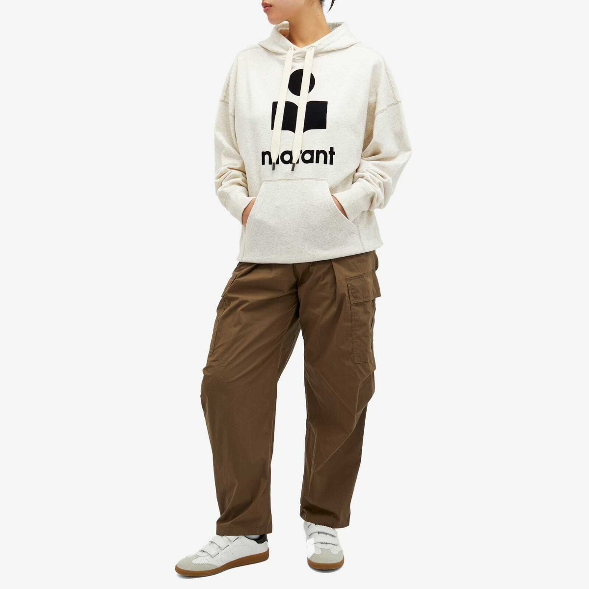 Isabel Marant Étoile Women's Mansel Hoodie in Ecru
