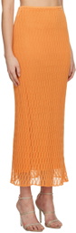 CAMILLA AND MARC Orange Nova Maxi Skirt