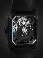 Bell & Ross - BR 03 Cyber Limited Edition Automatic 42mm Ceramic and Rubber Watch, Ref. No. BR03-CYBER-CE