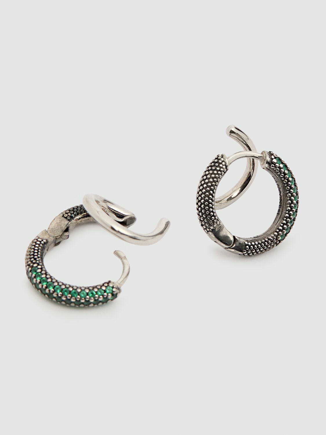 PANCONESI Stellar Pavé Hoop Earrings