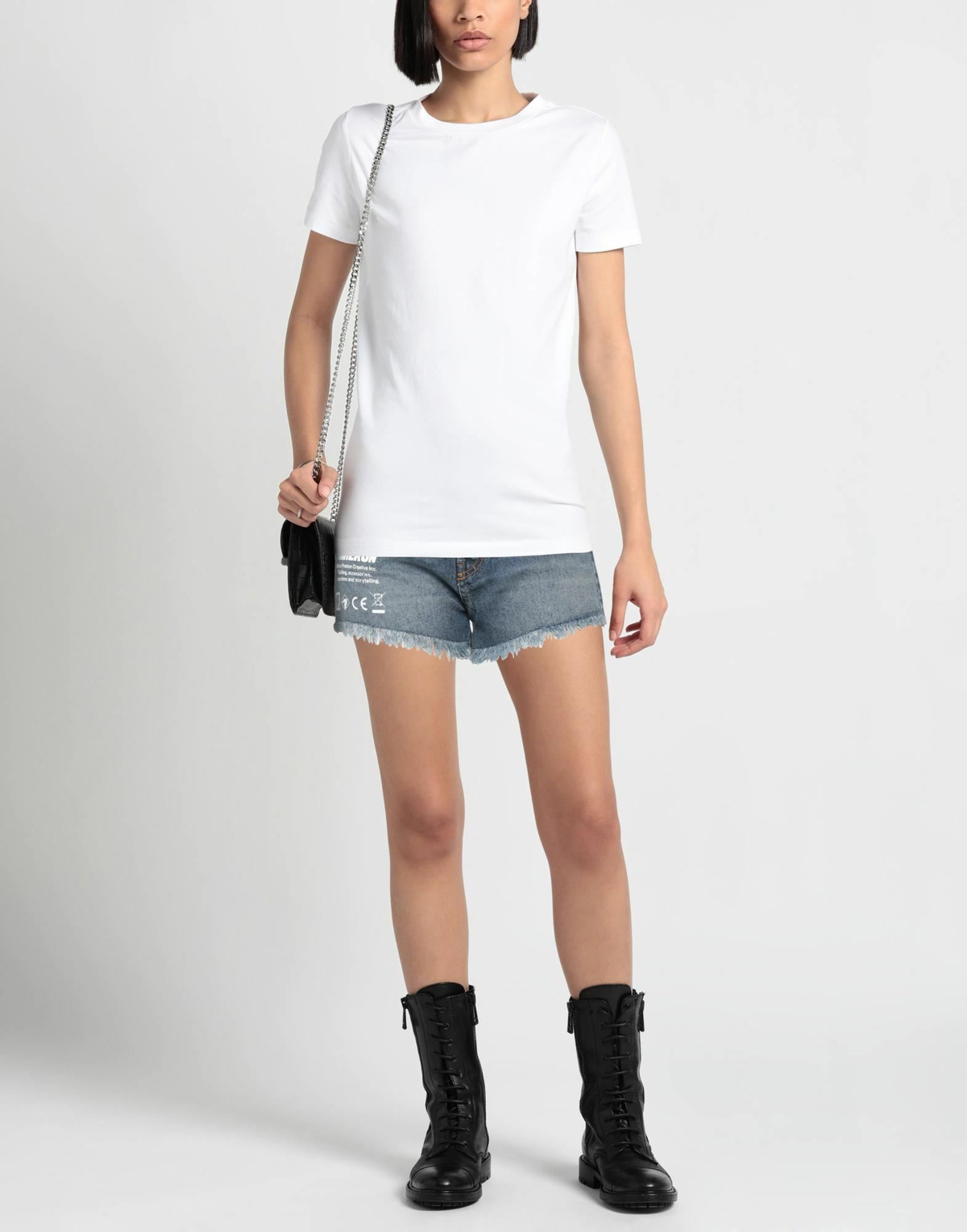 Heron Preston Womens Denim shorts in Blue