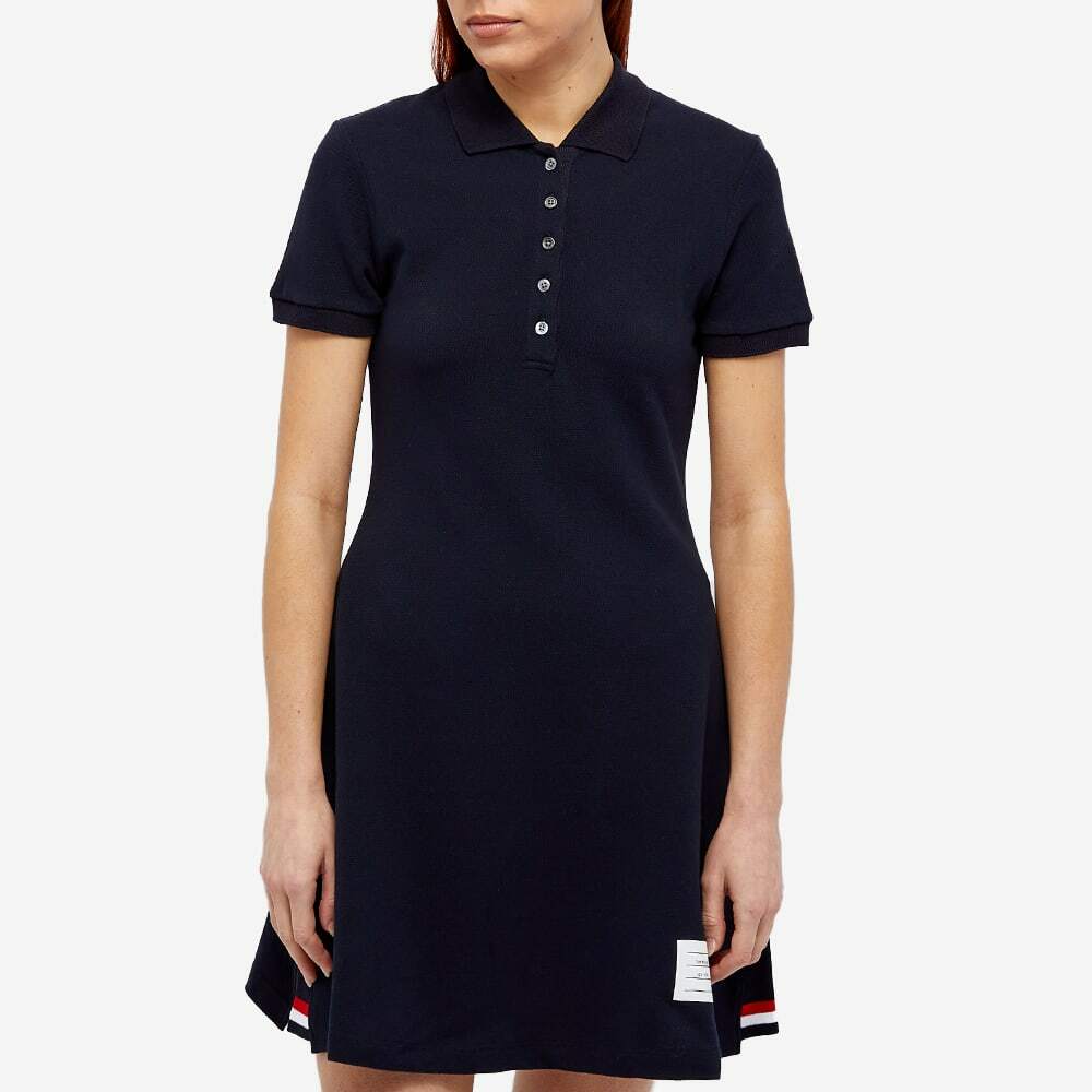women's flared mini-piqué polo dress mini flare polo dress main image 0