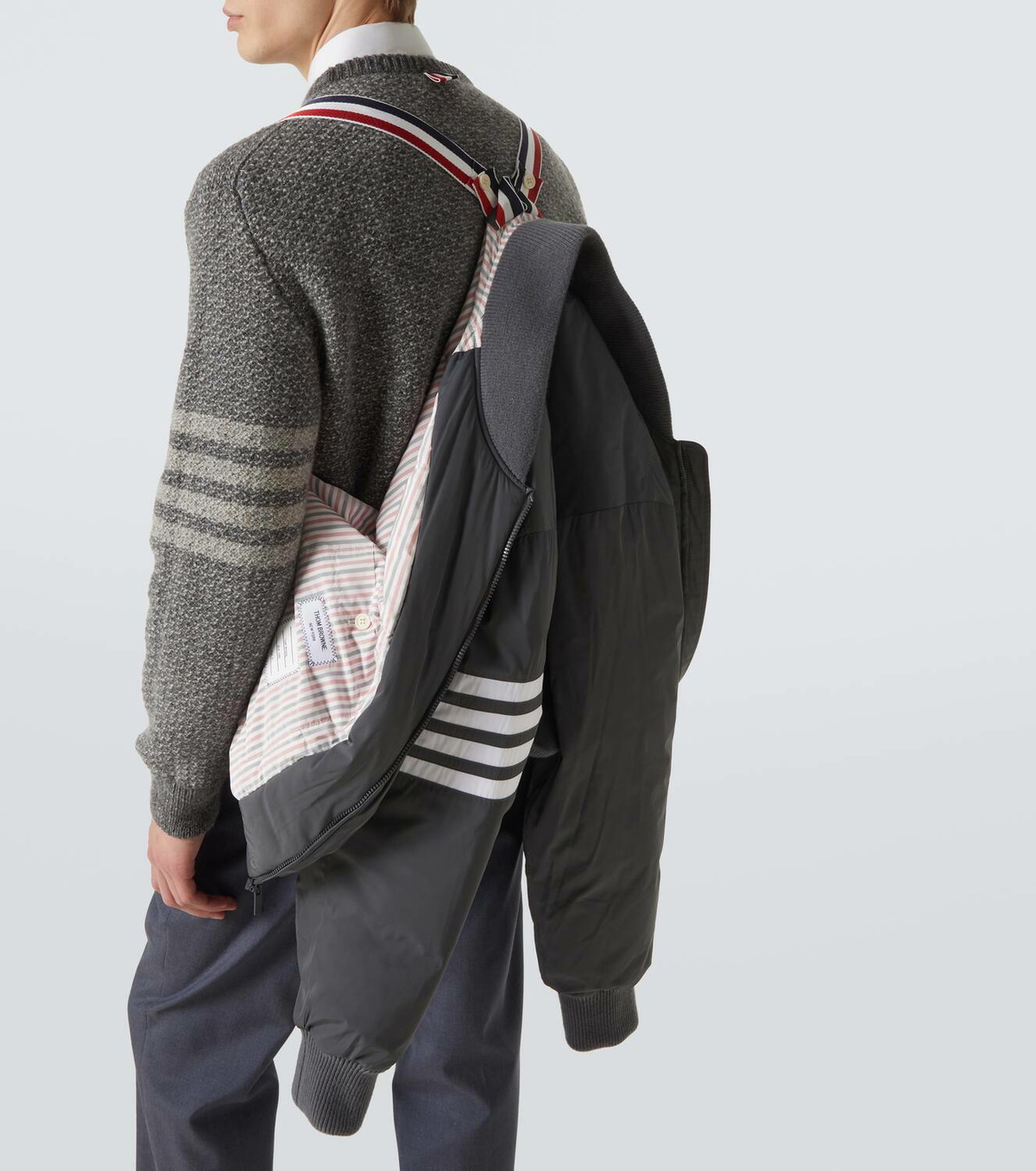 Thom Browne 4-Bar bomber jacket