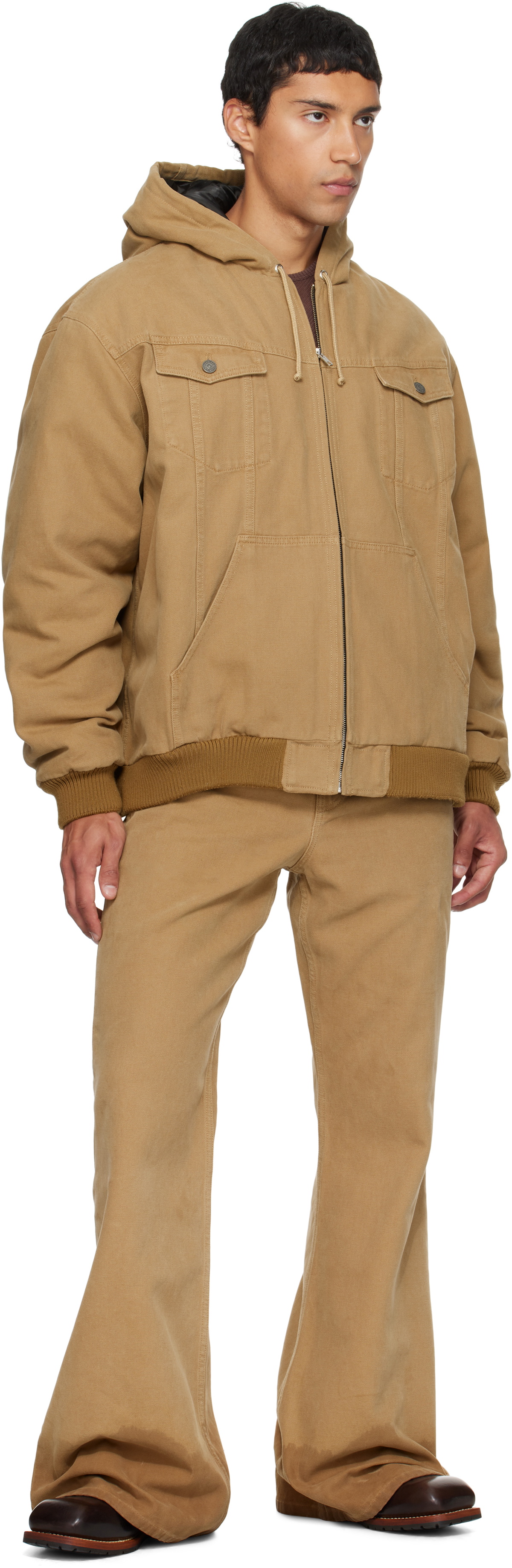 EGONlab Beige Hooded Jacket