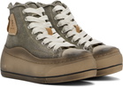 R13 Khaki Kurt High Top Sneakers